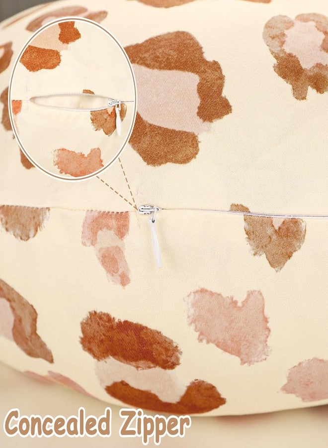 GFU Nursing Cover for Boys and Girls, Breastfeeding Case for Newborn, Soft Baby Breastfeeding Slipcover Colourful Brown Leopard Print, Stretchy Feeding Cover (Cover Only) - Image 3